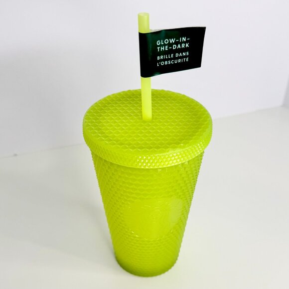 NWT Starbucks Halloween Glow in the Dark Lemongrass‎ Bling Grande Cold Cup 2022 - Picture 2 of 2